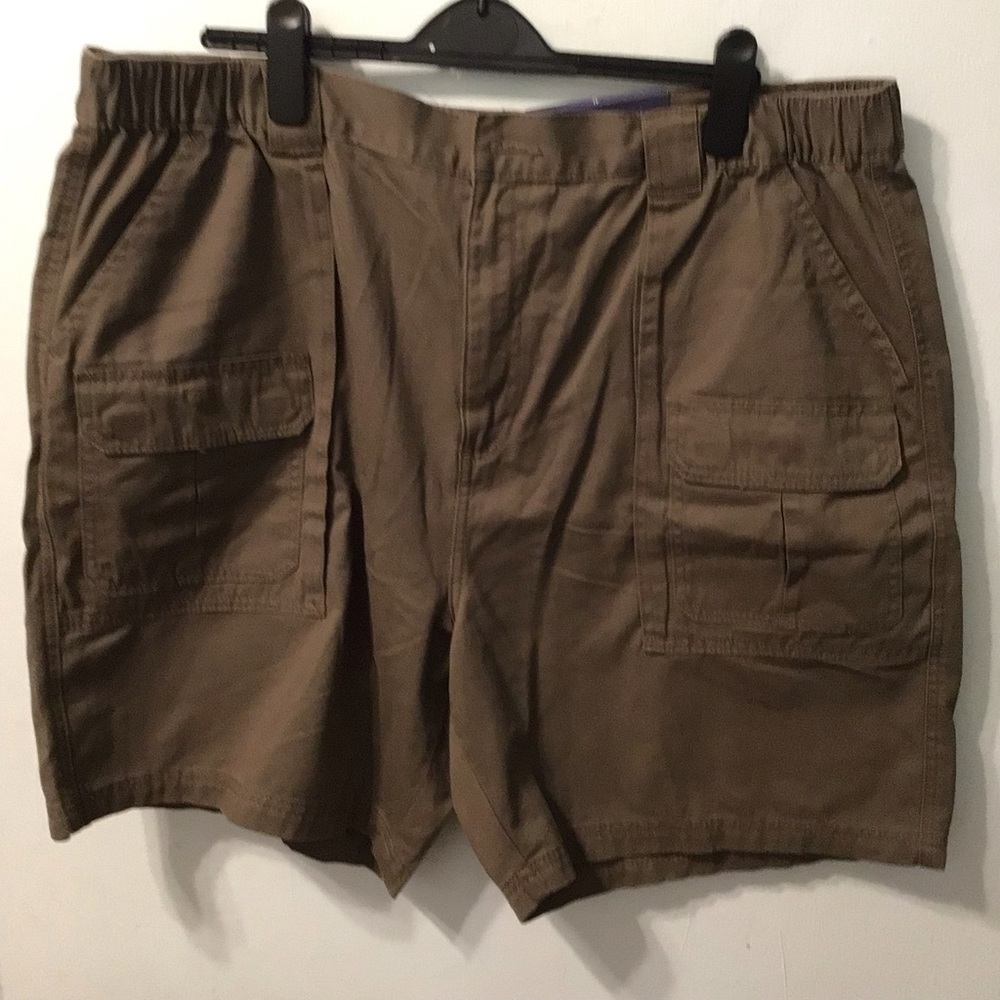 Croft & Barrow Men’s Cargo Shorts Size 42 Brown Cargo Pockets NEW